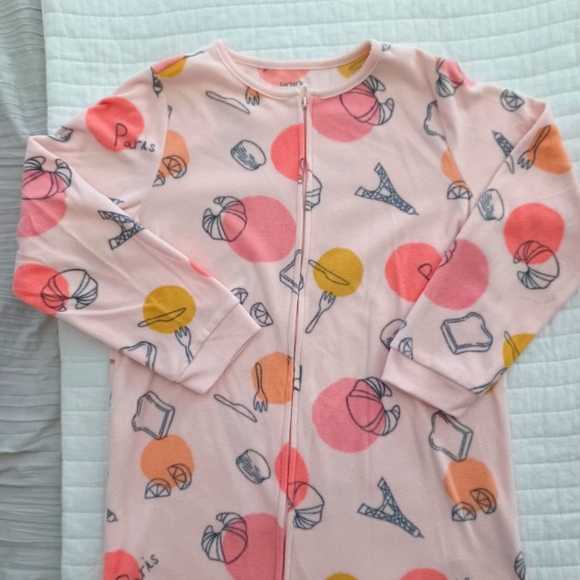 Pajama Carter's Girl Footed Bundle Size 8 - Picture 4 of 8